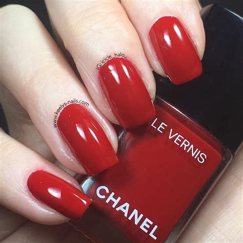 chanel colored nails.